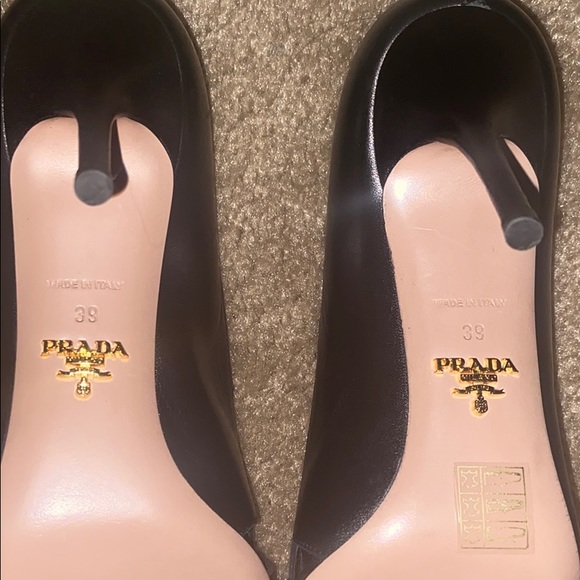 AUTHENTIC Prada Black Pump High Heel - OBO - Picture 4 of 4